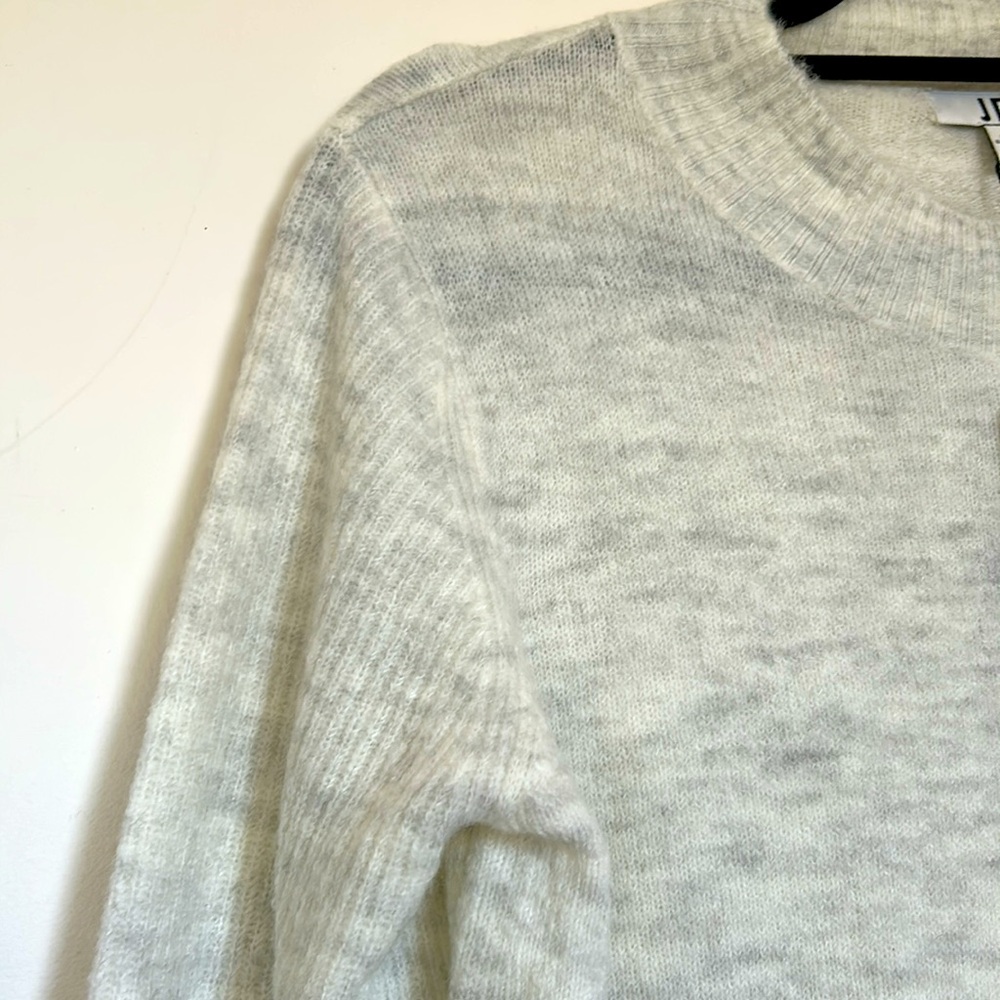 NWT JDY Oversized White Knit Ribbed Long Sleeve O Neck Sweater Dress - Picture 3 of 9